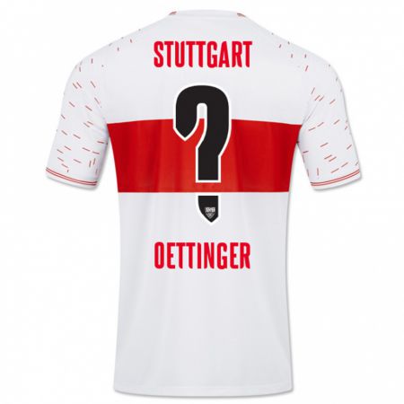 Kandiny Kinder Jannik Oettinger #0 Weiß Heimtrikot Trikot 2023/24 T-Shirt