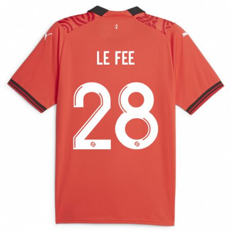 Kandiny Kinder Enzo Le Fée #28 Rot Heimtrikot Trikot 2023/24 T-Shirt