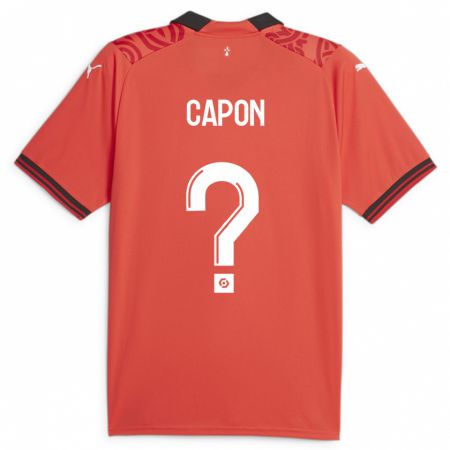 Kandiny Kinder José Capon #0 Rot Heimtrikot Trikot 2023/24 T-Shirt