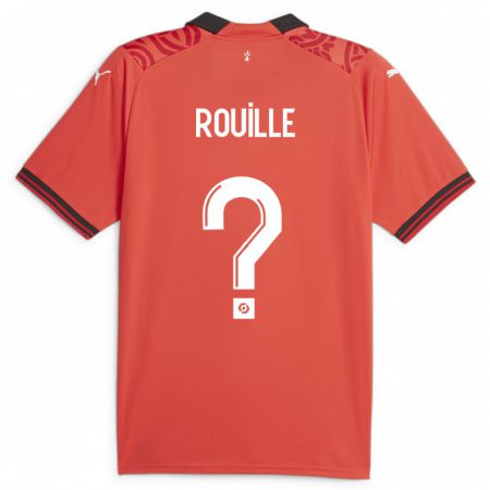 Kandiny Kinder Léo Rouillé #0 Rot Heimtrikot Trikot 2023/24 T-Shirt