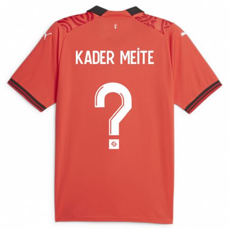 Kandiny Kinder Mohamed Kader Meïté #0 Rot Heimtrikot Trikot 2023/24 T-Shirt