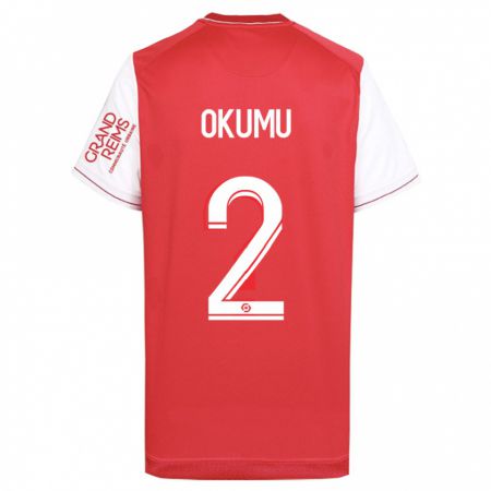 Kandiny Kinder Joseph Okumu #2 Rot Heimtrikot Trikot 2023/24 T-Shirt
