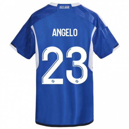 Kandiny Kinder Ângelo #23 Blau Heimtrikot Trikot 2023/24 T-Shirt