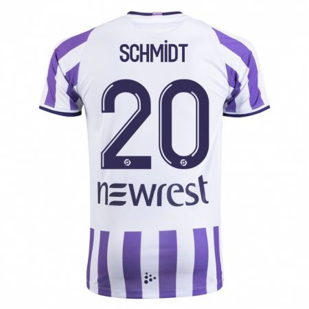 Kandiny Kinder Niklas Schmidt #20 Weiß Heimtrikot Trikot 2023/24 T-Shirt