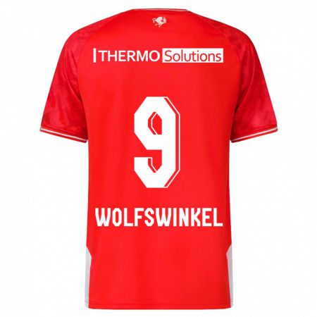Kandiny Kinder Ricky Van Wolfswinkel #9 Rot Heimtrikot Trikot 2023/24 T-Shirt