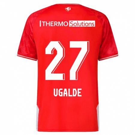 Kandiny Kinder Manfred Ugalde #27 Rot Heimtrikot Trikot 2023/24 T-Shirt