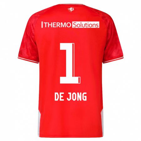 Kandiny Kinder Daniëlle De Jong #1 Rot Heimtrikot Trikot 2023/24 T-Shirt