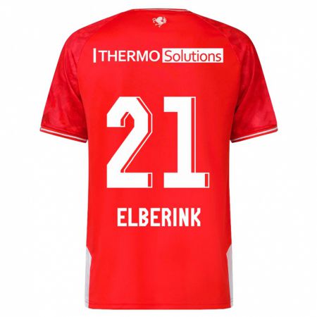 Kandiny Kinder Eva Oude Elberink #21 Rot Heimtrikot Trikot 2023/24 T-Shirt