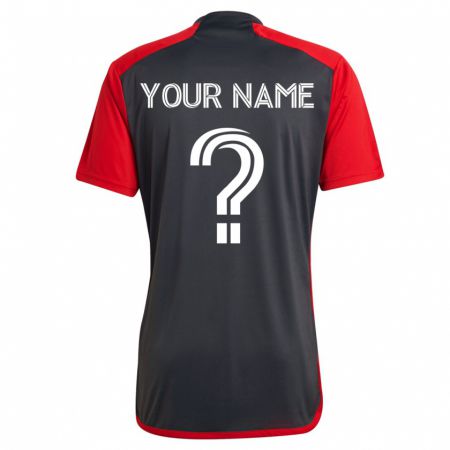 Kandiny Kinder Ihren Namen #0 Grau Heimtrikot Trikot 2023/24 T-Shirt