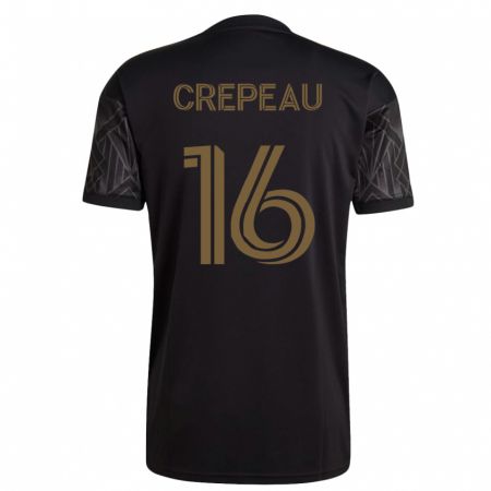 Kandiny Kinder Maxime Crépeau #16 Schwarz Heimtrikot Trikot 2023/24 T-Shirt