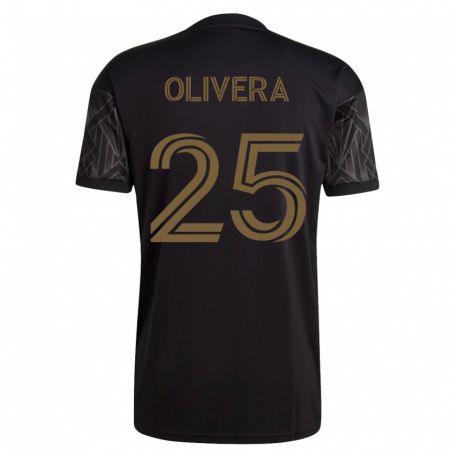 Kandiny Kinder Cristian Olivera #25 Schwarz Heimtrikot Trikot 2023/24 T-Shirt
