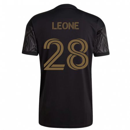 Kandiny Kinder Tony Leone #28 Schwarz Heimtrikot Trikot 2023/24 T-Shirt
