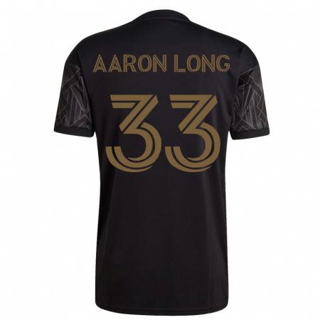 Kandiny Kinder Aaron Long #33 Schwarz Heimtrikot Trikot 2023/24 T-Shirt