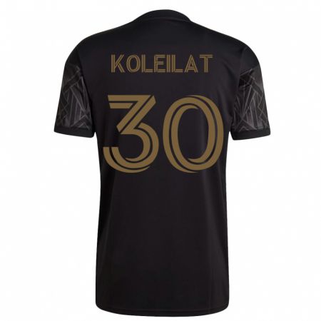 Kandiny Kinder Jassem Koleilat #30 Schwarz Heimtrikot Trikot 2023/24 T-Shirt