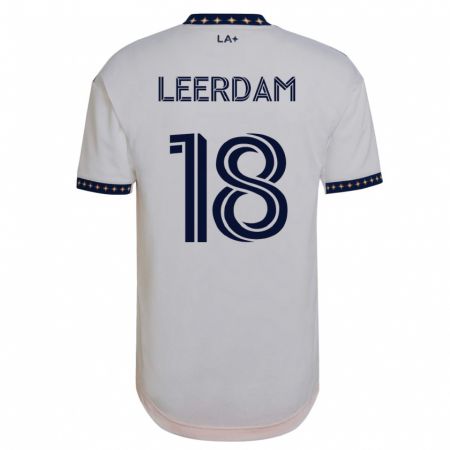 Kandiny Kinder Kelvin Leerdam #18 Weiß Heimtrikot Trikot 2023/24 T-Shirt