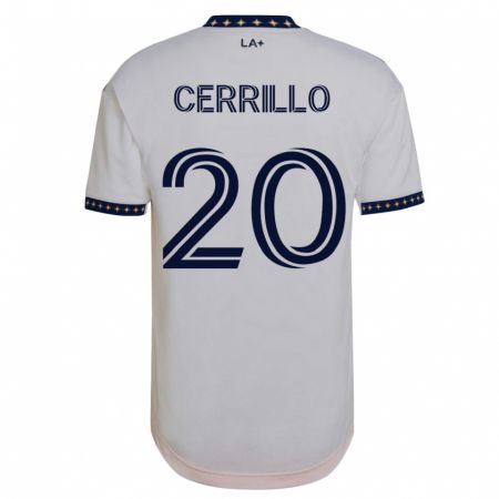 Kandiny Kinder Edwin Cerrillo #20 Weiß Heimtrikot Trikot 2023/24 T-Shirt