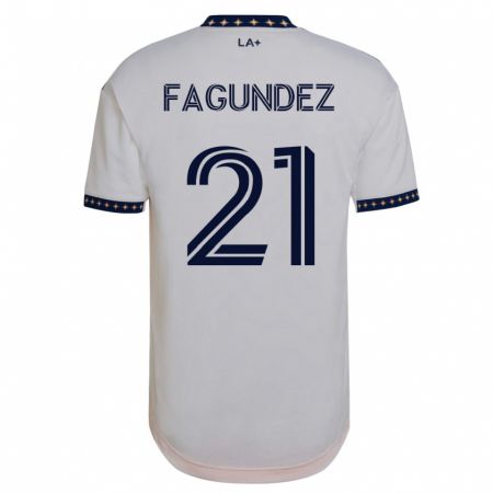 Kandiny Kinder Diego Fagúndez #21 Weiß Heimtrikot Trikot 2023/24 T-Shirt
