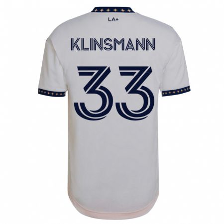 Kandiny Kinder Jonathan Klinsmann #33 Weiß Heimtrikot Trikot 2023/24 T-Shirt