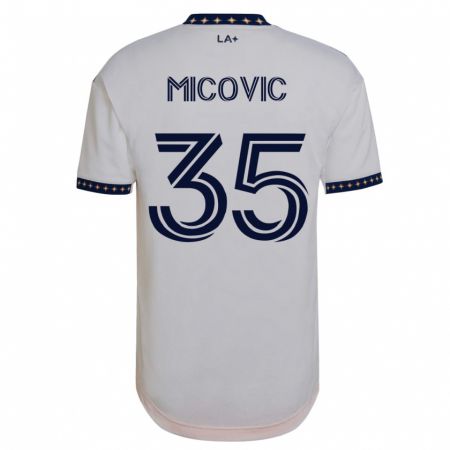 Kandiny Kinder Novak Micovic #35 Weiß Heimtrikot Trikot 2023/24 T-Shirt