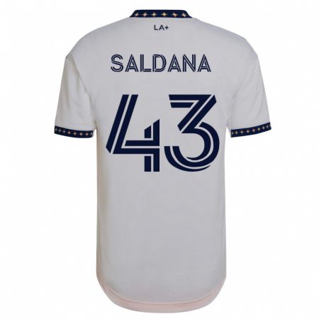 Kandiny Kinder Adam Saldaña #43 Weiß Heimtrikot Trikot 2023/24 T-Shirt