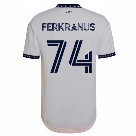 Kandiny Kinder Marcus Ferkranus #74 Weiß Heimtrikot Trikot 2023/24 T-Shirt