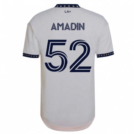Kandiny Kinder Elijah Amadin #52 Weiß Heimtrikot Trikot 2023/24 T-Shirt