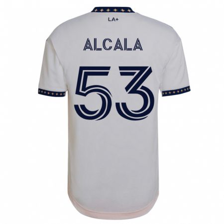 Kandiny Kinder Álex Alcalá #53 Weiß Heimtrikot Trikot 2023/24 T-Shirt