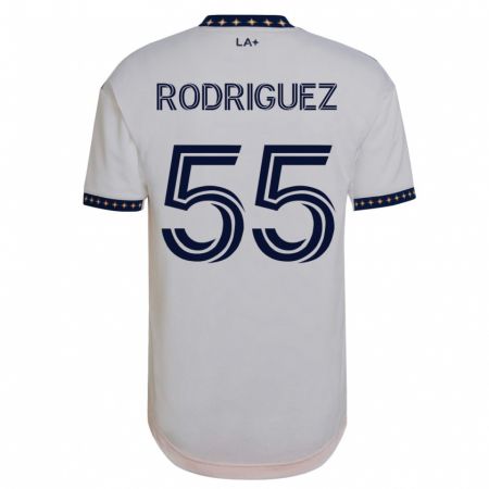 Kandiny Kinder Diego Rodriguez #55 Weiß Heimtrikot Trikot 2023/24 T-Shirt