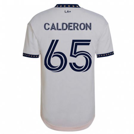 Kandiny Kinder Juan Calderón #65 Weiß Heimtrikot Trikot 2023/24 T-Shirt