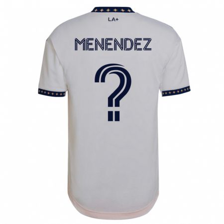 Kandiny Kinder Alexsander Menendez #0 Weiß Heimtrikot Trikot 2023/24 T-Shirt
