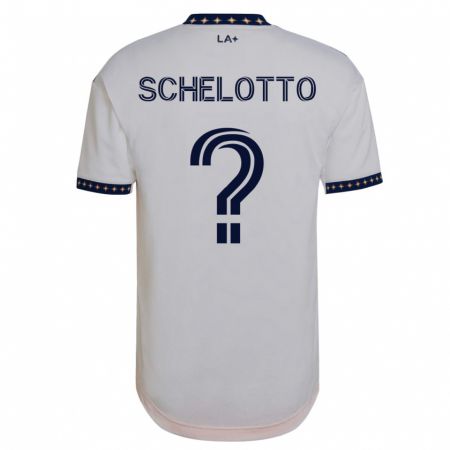 Kandiny Kinder Nicolas Barros Schelotto #0 Weiß Heimtrikot Trikot 2023/24 T-Shirt