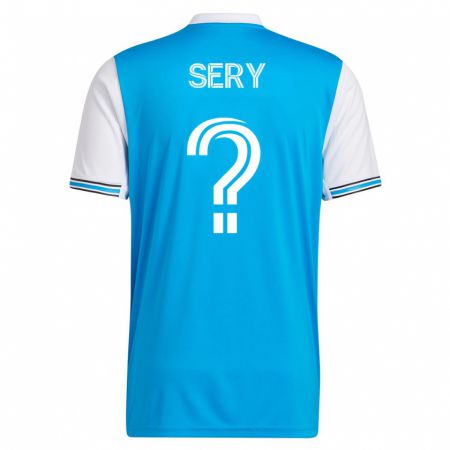 Kandiny Kinder Sam Sery #0 Blau Heimtrikot Trikot 2023/24 T-Shirt