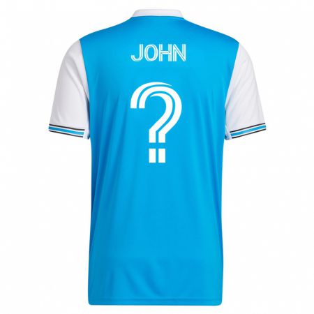 Kandiny Kinder Aron John #0 Blau Heimtrikot Trikot 2023/24 T-Shirt