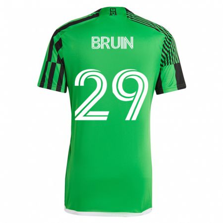 Kandiny Kinder Will Bruin #29 Grün Schwarz Heimtrikot Trikot 2023/24 T-Shirt