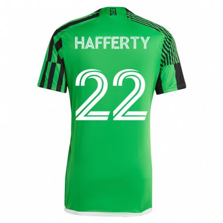 Kandiny Kinder Joe Hafferty #22 Grün Schwarz Heimtrikot Trikot 2023/24 T-Shirt