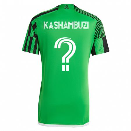 Kandiny Kinder Nick Kashambuzi #0 Grün Schwarz Heimtrikot Trikot 2023/24 T-Shirt