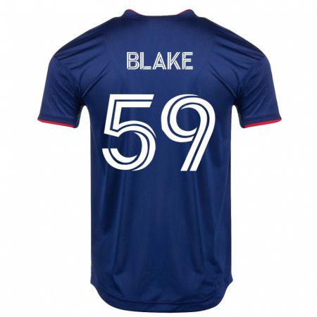 Kandiny Kinder Romain Blake #59 Marine Heimtrikot Trikot 2023/24 T-Shirt