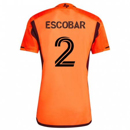 Kandiny Kinder Franco Escobar #2 Orangefarben Heimtrikot Trikot 2023/24 T-Shirt