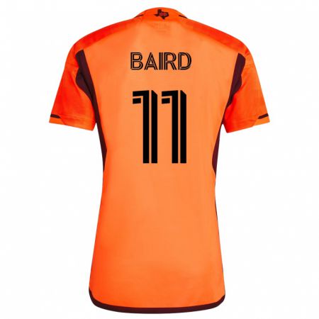 Kandiny Kinder Corey Baird #11 Orangefarben Heimtrikot Trikot 2023/24 T-Shirt