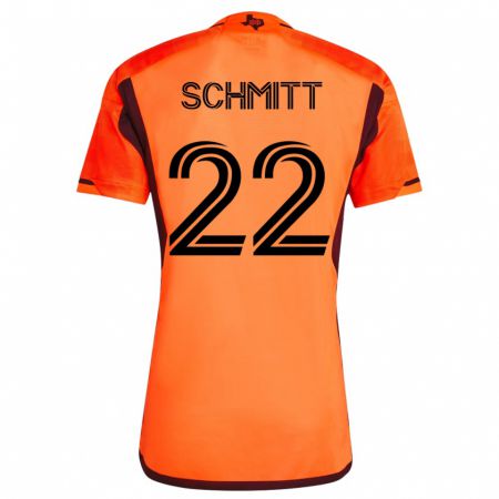 Kandiny Kinder Tate Schmitt #22 Orangefarben Heimtrikot Trikot 2023/24 T-Shirt