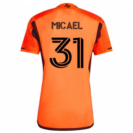 Kandiny Kinder Micael #31 Orangefarben Heimtrikot Trikot 2023/24 T-Shirt
