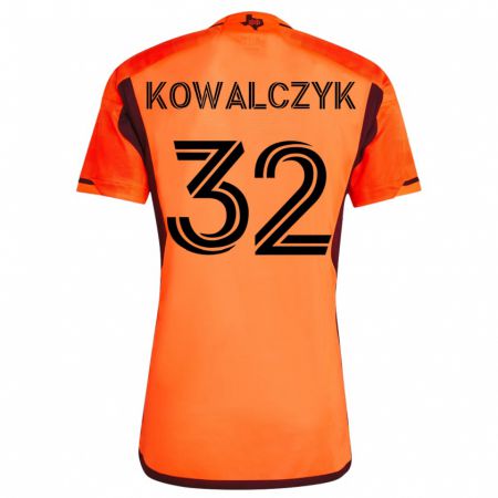 Kandiny Kinder Sebastian Kowalczyk #32 Orangefarben Heimtrikot Trikot 2023/24 T-Shirt