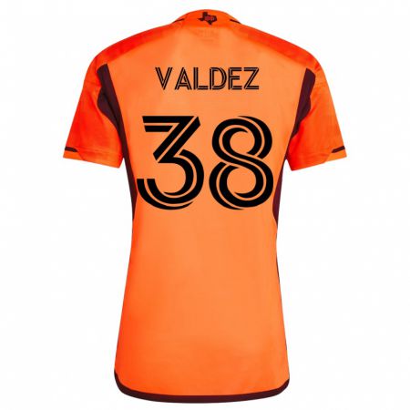 Kandiny Kinder Xavier Valdez #38 Orangefarben Heimtrikot Trikot 2023/24 T-Shirt