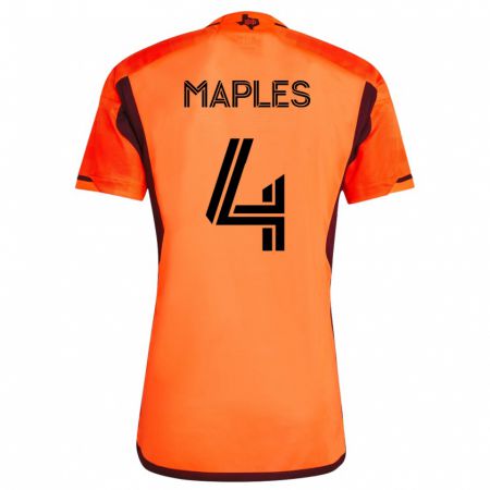 Kandiny Kinder Talen Maples #4 Orangefarben Heimtrikot Trikot 2023/24 T-Shirt