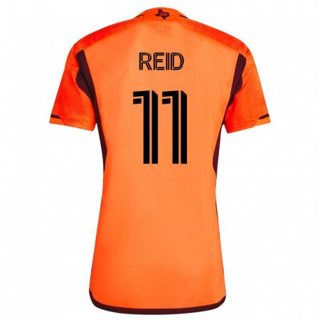 Kandiny Kinder Isaiah Reid #11 Orangefarben Heimtrikot Trikot 2023/24 T-Shirt
