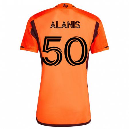 Kandiny Kinder Brian Alanis #50 Orangefarben Heimtrikot Trikot 2023/24 T-Shirt