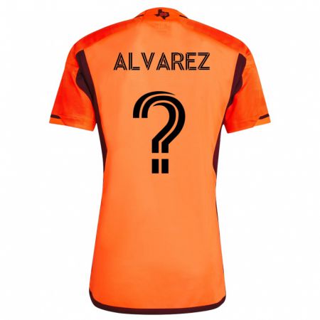 Kandiny Kinder Gianmarco Alvarez #0 Orangefarben Heimtrikot Trikot 2023/24 T-Shirt