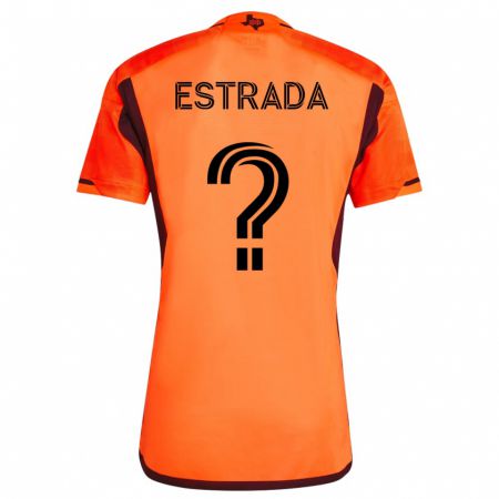 Kandiny Kinder Jorge Estrada #0 Orangefarben Heimtrikot Trikot 2023/24 T-Shirt
