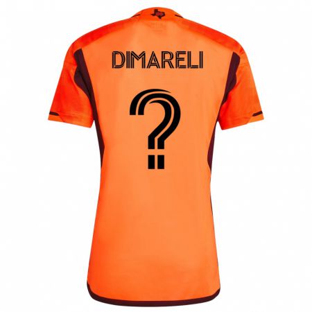Kandiny Kinder Mattheo Dimareli #0 Orangefarben Heimtrikot Trikot 2023/24 T-Shirt