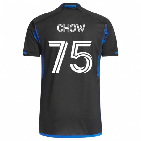 Kandiny Kinder Alex Chow #75 Blau Schwarz Heimtrikot Trikot 2023/24 T-Shirt